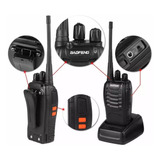 2 Radio Transmisor Portátiles Walkie Talkie Bf-888s 30km