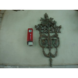 Antiguo Aplique Mueble Bronce 12,8 X 27,3 X 1,9 - 480 Grs