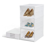 Caja Organizadora De Zapatos Set X3 Unidade Plástico Duro