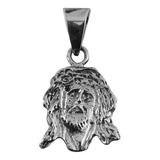 Dije De Plata Rostro De Cristo Mediano.