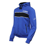 Campera Yamaha Zip Hoodie Racing Moto Dama Mujer Marelli ®