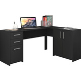 Mesa Para Computador Office Legna Preto - Moveisaqui