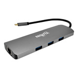 Docking Usb C 3.1 A Hub 3 Puertos Usb 3.0 + Rj45 Giga Nisuta