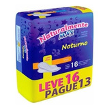 Absorventes Femininos Naturalmente Max Nocturna Com Abas 16 U