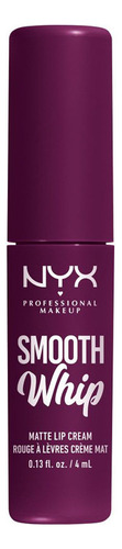 Labial Matte Cremoso Nyx Pm Smooth Whip Acabado Mate Color Berry Bed Sheets