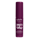 Labial Matte Cremoso Nyx Pm Smooth Whip Acabado Mate Color Berry Bed Sheets
