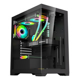 Gabinete Gamer Aquário K-mex Cg-11g4 Poseidon Atx Sem Fans