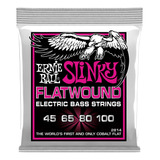 Cuerdas De Bajo Ernie Ball Flatwounds 45-100