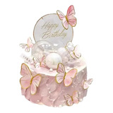 Topper Mariposa Para Torta X 10 Unidades