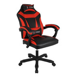 Cadeira De Escritório Xtreme Gamer Ergonômica  Vermelha Com Estofado De Couro Sintético