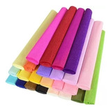 Papel Crepe 1era Calidad 50x200 Pack Colores Surtido X50 Uni