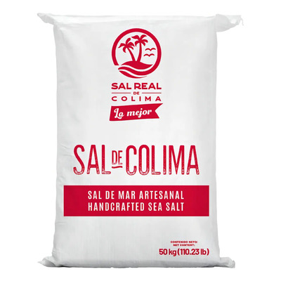 Sal De Mar En Grano Sal Real De Colima Costal 50 Kg | Envío gratis
