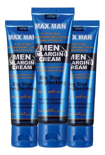 Pack 3 Gel Masage Agrandador  Alargador Max Mann 50