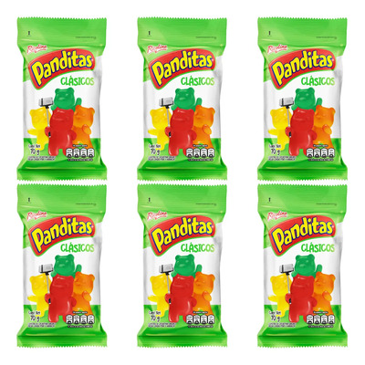 Panditas Clásicos Gomitas Dulces Ricolino 6 Bolsas 70g C\u002Fu | MercadoLibre