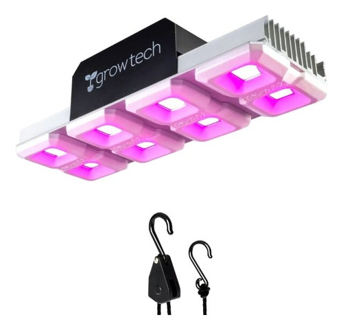 Panel Led Growtech Cultivo Indoor 400w Full Spectrum Y Polea