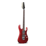 Guitarra Eléctrica Deviser L-g5 De Aliso Metallic Red Brillante Con Diapasón De Palo De Rosa