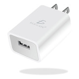 Cargador Rápido Portátil Para Múltiples Marcas Usb 5v 2a Color Blanco