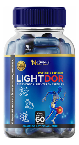 1 Pote Light Dor 60 Comprimidos- Naturais - Oficial