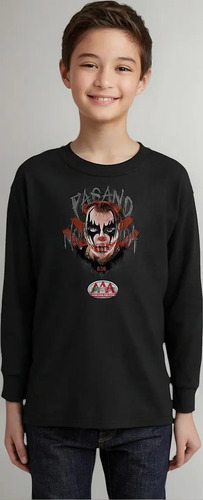 Jersey M Larga Niño Niña Lucha Libre Aaa Luchadores Pagano