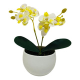 Arranjo Orquideas Mini Planta Artificial Decorativa Vaso