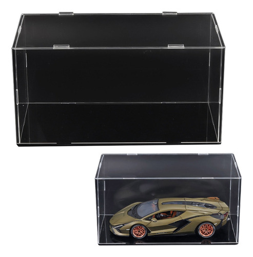 4pcs Caja Acrílica Transparente Para Maquetas De Coches 1/32