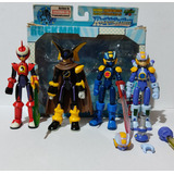 (megaman.exe Rockinaction (lote De 4 Figuras)