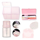 Combo X3 Organizador Porta Wipes Dosificador Manicuria Uñas