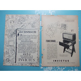 Propaganda Vintage (kit De 2) Televisão Rádio Invictus Funci
