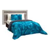 Cobertor Matrimonial Grizzly Azul 2 Vistas Invernal