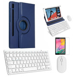 Capa Azul Teclado/mouse/pel Galaxy Tab S6 T860/t865 10.5 
