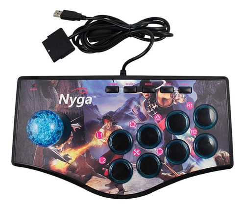 Controlador Joystick Usb Retro Arcade Game Rocker Para Ps2/p