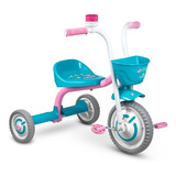 Triciclo Tico Tico Infantil De Menina Charm Rosa Nathor