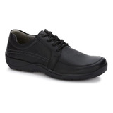 Zapato Flat Negro Piel Caballero Ferrato  2735740