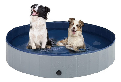 Alberca Plegable Piscina Perro Mascota Bañera Baño 120x30 Cm