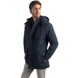 Campera Hombre Impermeable Parka Oxford Polo Club Seraph Azu