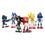Miniatura De 6 Peças Super Sonic Boom Caudas Robotnik Knuckl