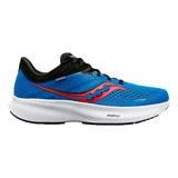 Zapatillas Saucony Running Hombre Ride 16 Azul-neg-rojo Cli