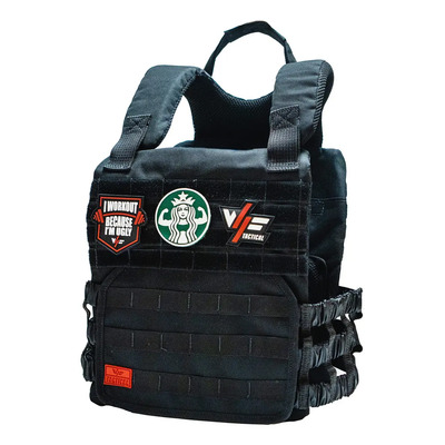 WFT Chaleco Táctico Crossfit con 2 Placas 10lb Negro Ajustable | Meses sin interés