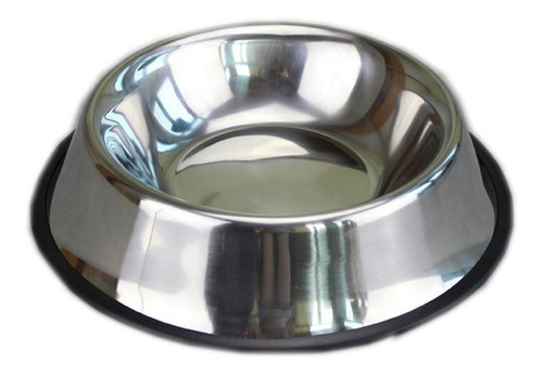 Plato Comida Agua Acero Inox Mascota Perro Gato 16cm - Ar