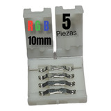 5 Pzas Conectores 10mm Rgb A Rgb Led  Presion 4 Vias Clip