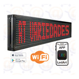 Letreiro Led Digital 100x20 Painel Led Wifi App