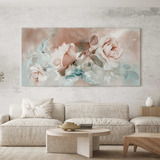 Quadro Sala Abstrato Floral Lindo Decorativo Grande 130x70