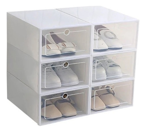 Cajones Organizadores De Zapatos Pack 6 Unidades Apilable