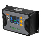 Controlador De Carga Solar 30a Pwm Battery Litio 12v-48v Lcd