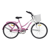 Bicicleta R24 Paseo Dama Mujer Liberty Primavera Con Canasto
