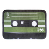 Alfombra Limpiapies Diseño Cassette Decomusic 2 Envío Gratis
