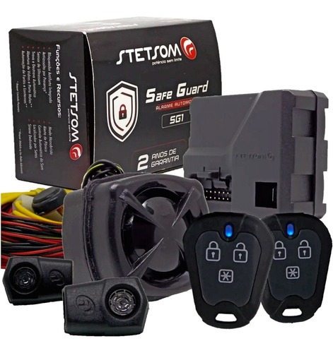 Alarme Automotivo Stetsom Safeguard Sg1 2 Controle Universal