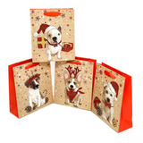 Bolsa Navidad Perritos 18x23x12 - ¡regalo Perfecto!