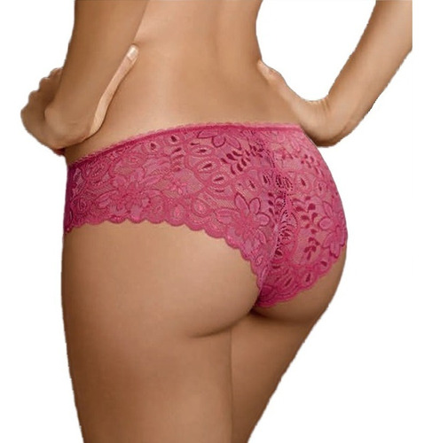 Panty Cachetero Encaje Tallas Plus Colombiano Haby 21230p