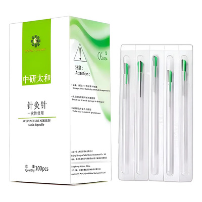 Agujas Acupuntura Zhongyan Taihe 100 Piezas 0.25x25mm C\u002Ftubo | Meses sin interés